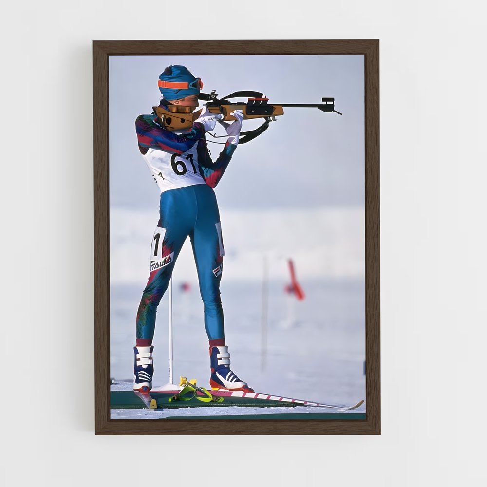 Poster Tir et Glisse – affiche Biathlon (vue 5)